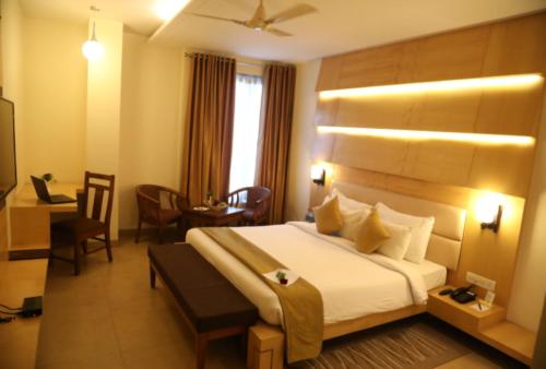 Deluxe Double Room room in Hotel Kanha’s Palm Springs
