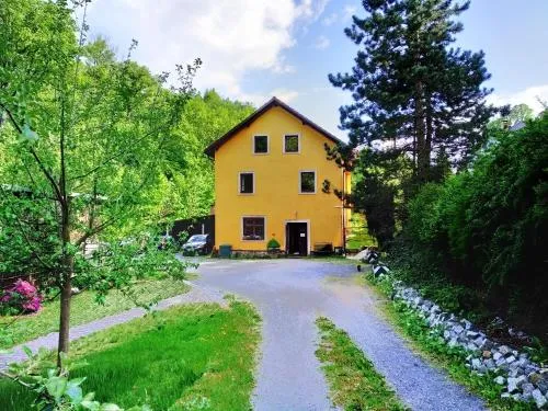Die Holzschuhmühle in Bielatal, Deutschland