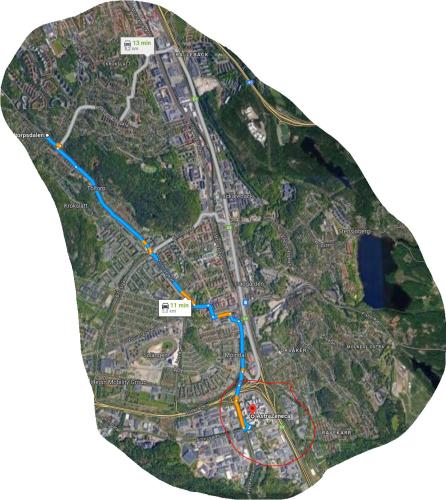 90 m2 charmig källarlägenhet nära natur och stad