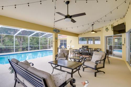 Canal-Front Palm Coast Home with Pool, Theater Room! in Palm Coast, USA