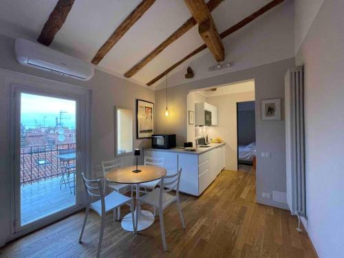 Romantic attic room with panoramic view