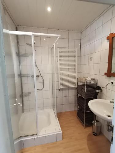 淋浴間, Ferienwohnung mit 3 Schlafzimmern Hartl Hof in 布賴滕貝格