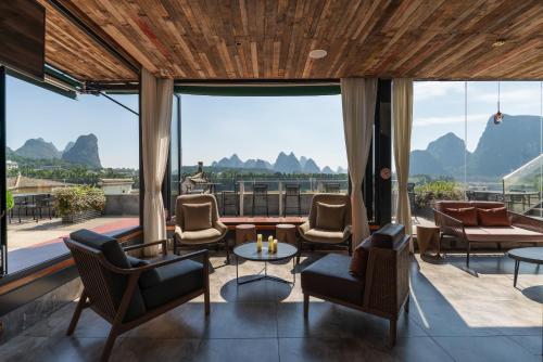 Balcony/terrace, Percent Hotel Yangshuo in Yangshuo