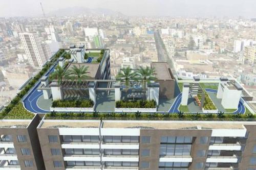 Apartment near to MIRAFLORES, BEACHES & REBAGLIATI HOSPITAL ! Panoramic View,Pool, Gym,Private Park in LINCE, Lima