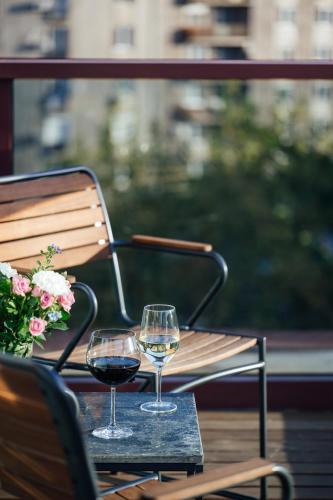 陽台/露台, PeakTure Hotel Bucharest in 布加勒斯特市中心