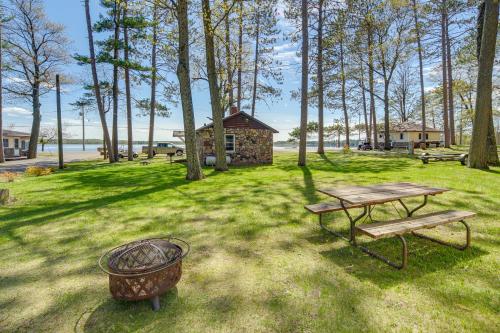 Rustic Cabin with Fire Pit, Steps to Sand Lake!