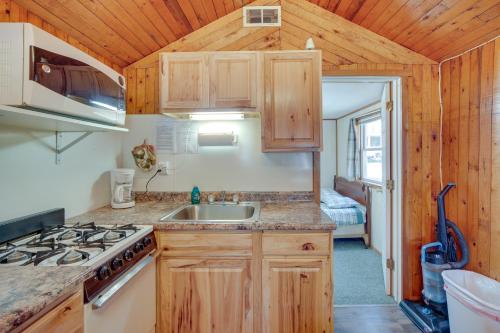 Rustic Cabin with Fire Pit, Steps to Sand Lake!