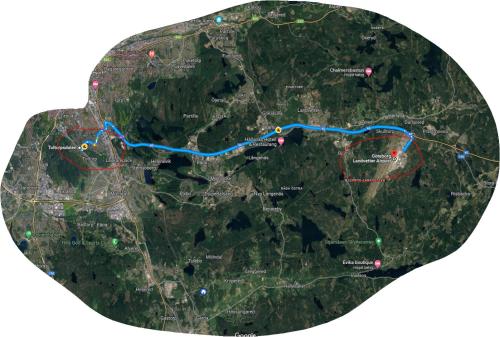 90 m2 charmig källarlägenhet nära natur och stad