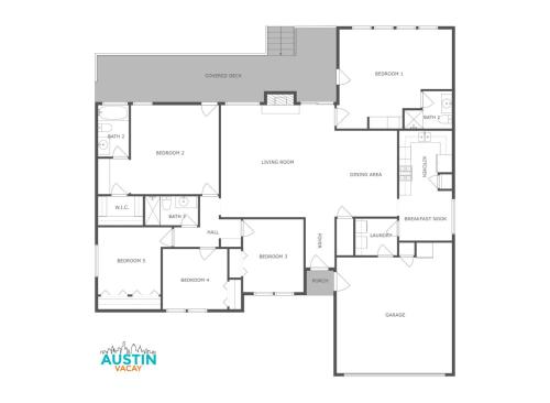 Family Friendly ATX Home for 8 Wifi and Cozy Deck in Austin, USA