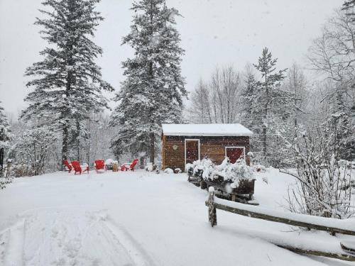 Chalet de l'Ours: - view & direct access to the Rivière du Loup