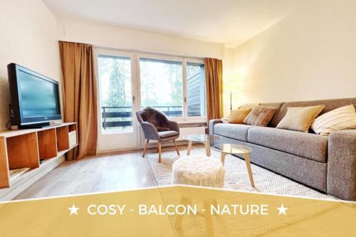 Brin de Mousse I 49 m I Balcony I Peace and greenery - Apartment - Crans-Montana