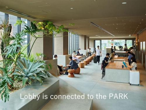 Lobby, sequence MIYASHITA PARK / Shibuya near Hachiko