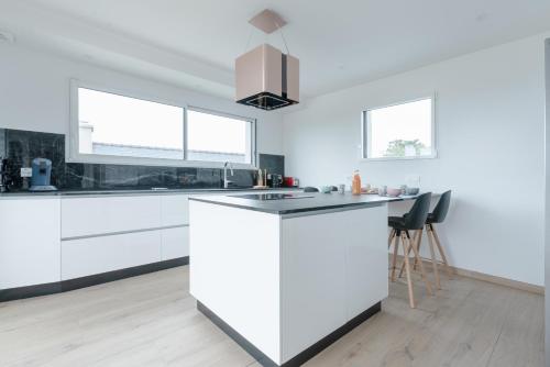virtuve, Villa Vue Mer in Lanilduta
