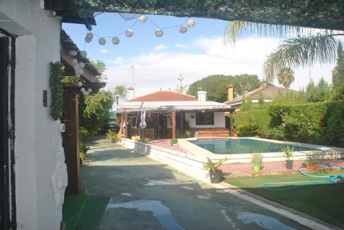 Guest house with shared pool.