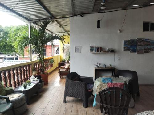 Erkély/terasz, Hostal Santa Marta in La Union