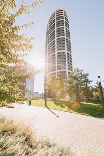SKAU Sky Park Coral by Zaha Hadid 22 floor 1Tower Panoramic View Free Parking, Bratislava