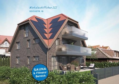Winkelschiffchen III mit Sauna in Juist, Deutschland