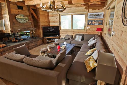 共用Lounge/電視區, Chalet Kala in 里蘇爾