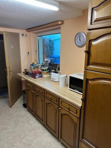 廚房, Ferienwohnung beim Dunzebacher Torturm in 埃施韋格