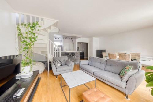 Loft à 15 min des Champs-Élysées Paris avec parking - Location saisonnière - Clichy