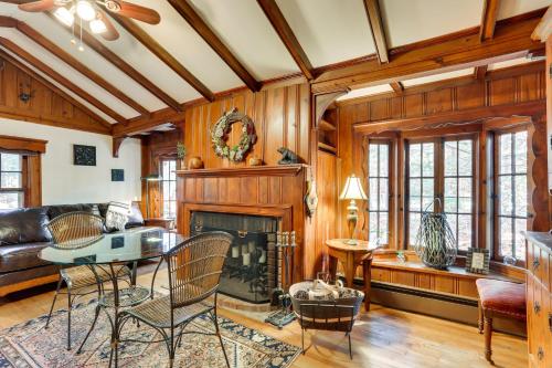 Cozy Catskills Cottage Creekside Deck and Fire Pit