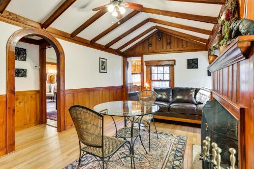 Cozy Catskills Cottage Creekside Deck and Fire Pit