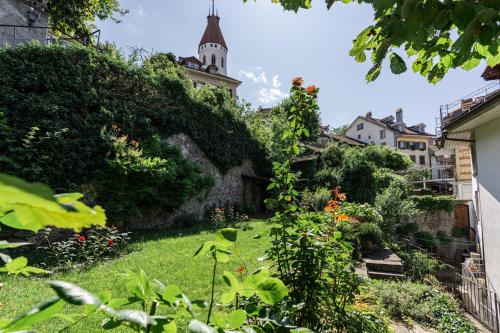 Old town apt in the heart of Thun with garden