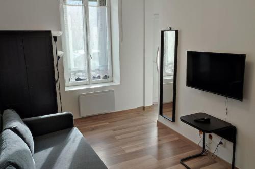 Közös társalgó / TV, Appartement T2 à 35min de Paris & 20min de Disney à Saint Jean (Appartement T2 a 35min de Paris & 20min de Disney a Saint Jean) in Germigny-l'Évêque