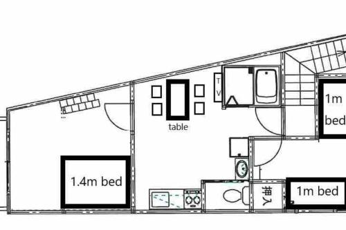 四海一家(201) 日本一戸建 【天下茶屋から徒歩8分】最大6名宿泊可能