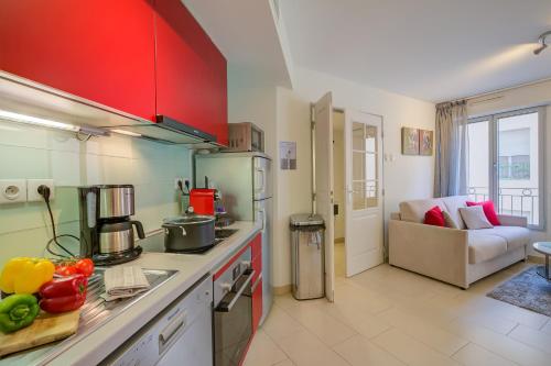 廚房, Au Vieux Port Cannes City Center - Happy Rentals in 蘇給老城