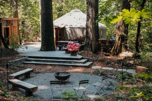 B&B Forest Knolls - Your private Yurt in the woods - Nevada City - Bed and Breakfast Forest Knolls