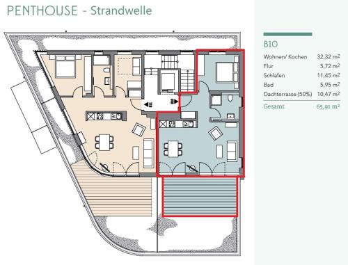 Penthouse Strandwelle - B10