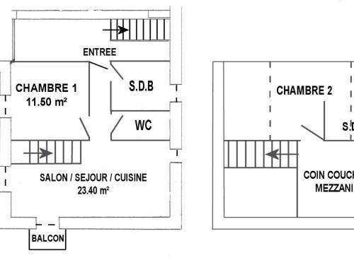 Gîte Saint-Michel-Chef-Chef, 3 pièces, 4 personnes - FR-1-306-1025