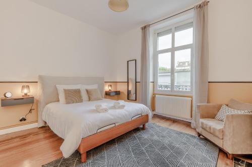 Appartement spacieux avec cour parfait pour famille et amis - Location saisonnière - Reims