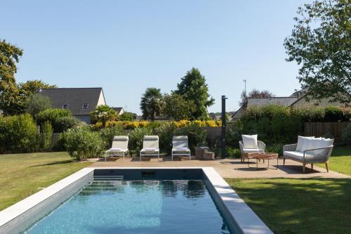 Maison cosy avec Spa privatif et piscine chauffée près Vitré et Rennes