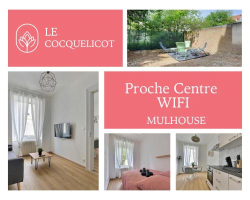 OFFRE SPECIALE - Le Coquelicot - Terrasse Proche Centre historique - Wifi Cosy Confort - Poussiere d'Or Konciergerie - Location saisonnière - Mulhouse