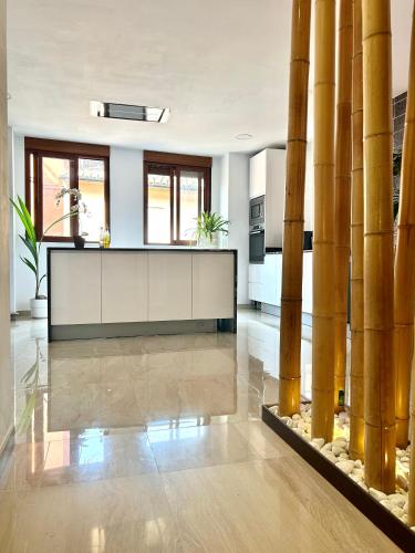 廚房, Casa con jacuzzi y piscina con vistas al castillo in 科爾貝拉
