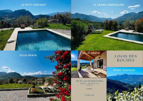 LOGIS DES ROCHES - 3 VILLAS VUE EXCEPTIONNELLE - Le Petit Chevalet, Le Grand Sabouillon & la Villa Opaya - Apartment - Buis-les-Baronnies