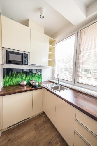 Cozinha, Silver One Apartments in Jelitkowo