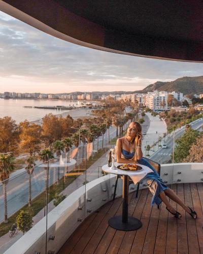 balkon/terras, Yacht Hotel in Vlora