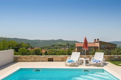 Activity villa Montebello with pool in Motovun