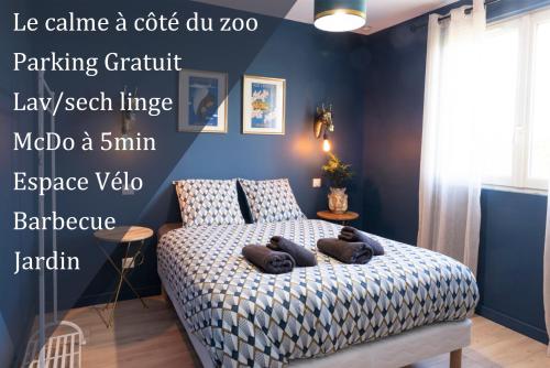 ARA BLEU, studio COSY, à seulement 3km du ZOO! - Location saisonnière - Seigy