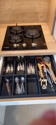 Cozinha, Mieszkanie, apartament z przepięknym widokiem, blisko starówki, plaży (Mieszkanie, apartament z przepieknym widokiem, blisko starowki, plazy) in Przerobka