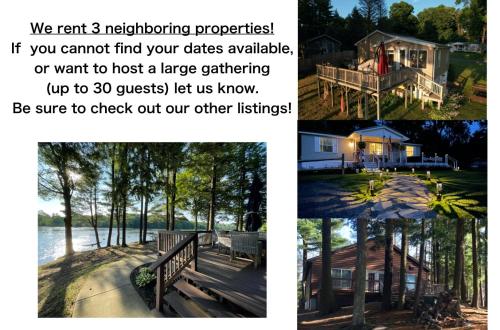 The Vision: Waterfront Retreat/2-3 homes/upto30guests/Reunions/Retreats in Cambridge Springs, USA