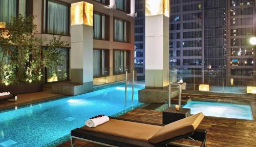 Úszómedence, JW Marriott Hotel Mexico City Santa Fe in Santa Fe-Desierto de Los Leones