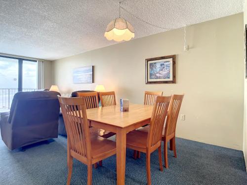 Ocean View with a beachfront pool at Ocean Trillium Condo 504 in New Smyrna Beach, USA