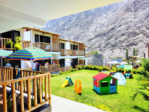 Garden, Jalara hotel Boutique Lunahuana in Lunahuana