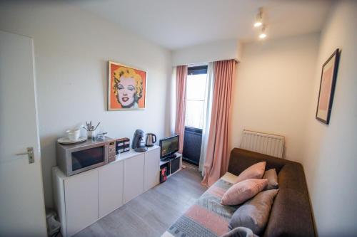 Privé kamer met chill room en gedeelde badkamer - rand Antwerpen - afrit E313 Wommelgem - vlakbij tramhalte lijn 9 en 24, Amberes (foto 8)