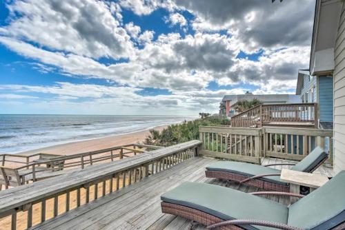 Beachfront Oasis w/ Game Room & Ocean Views!