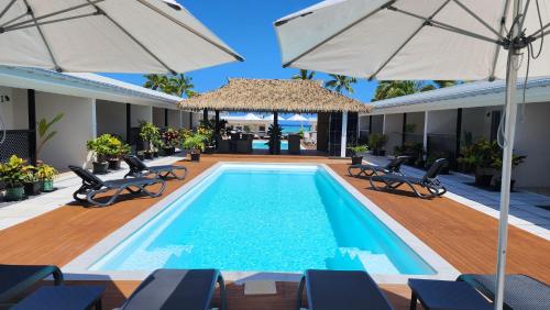 Unterkunft von außen, Resort Tava'e in Aitutaki